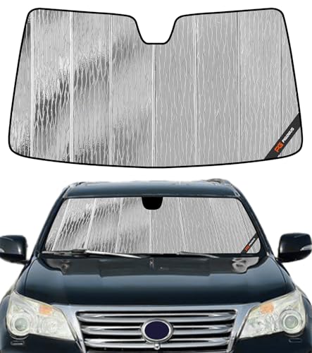 Pigenius Windshield Sun Shade for Lexus GX460 2010-2023, Custom Front Window Sunshade - AstraGuard