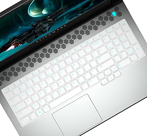 Keyboard Cover for 17.3" Dell Alienware M17 R4 2021/Dell Alienware M17 R3 2020/Dell Alienware M17 R2 2019,Dell G7 17 7700 Gaming Laptop(Not fit for Dell Alienware 17 R5/Old Alienware M17)-Clear