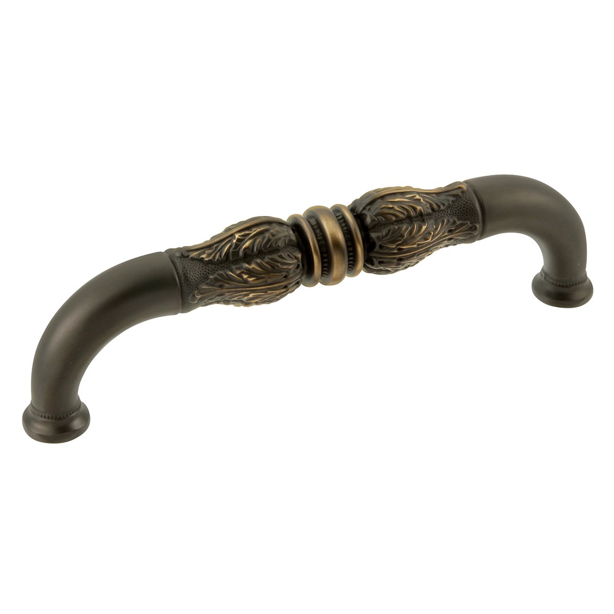 Keeler D15-9312 Acanthus Pull 8-inch Center, Authentic Brass