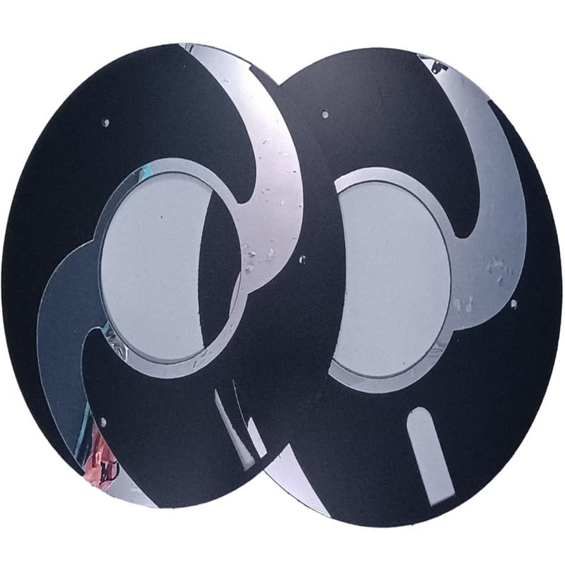 GadiBike Bike Universal Wheel Cover/Wheel Cap Wheelcover/Wheelcap 17 Inch (Pack of 2) Silver-01 Compatible with Royal Enfield Meteor 350