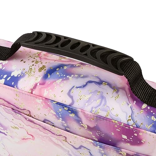Image of Marker Pen Organizer Case 68 Slots Large Capacity with Handy Wrap Portable Multilayer Holder for Prismacolor Watercolor Pencils & Gel Pen Markers(Rose Black) | Portable Multilayer Holder for Watercolor Pencils & Gel Pen Markers for Artists, Sketching, Drawing