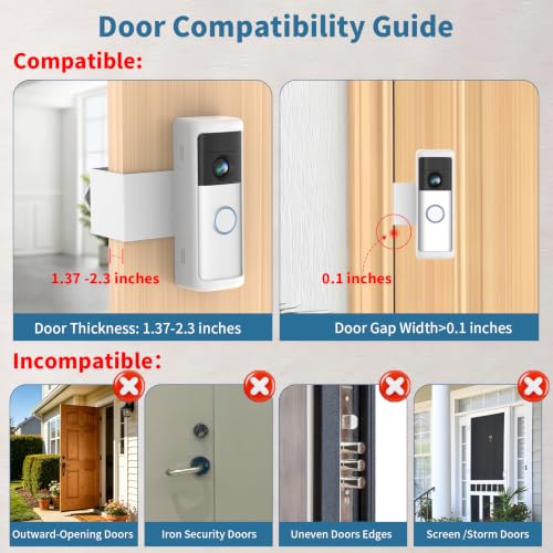 Image of Anti-Theft Doorbell Mount for Blink /Ring Battery Doorbell /Pro /Plus(2nd Gen)