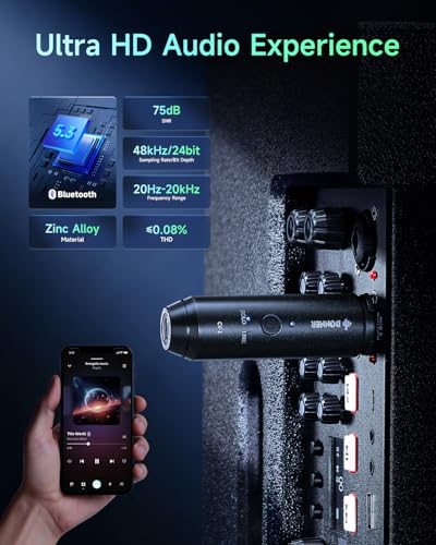 Donner XLR Bluetooth Receiver, Wireless Bluetooth Adapter for Speakers, PA Systems, Audio Mixer, DJ Systems, Bluetooth 5.3, 20 Hours Battery Life (CV-1) - image 2