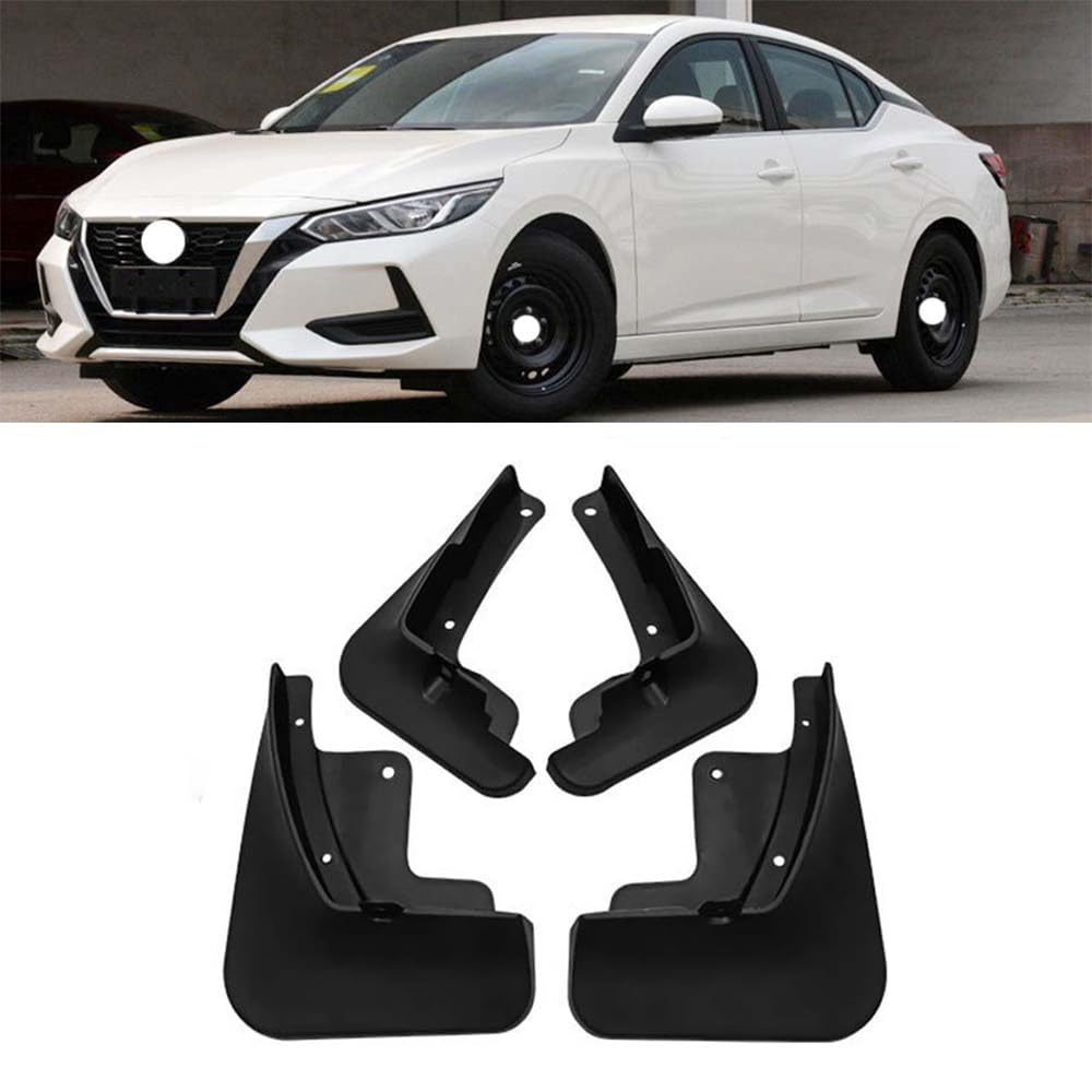 RJQXZXGQ Car Mud Flaps, for Nissan 2020-2021 Sylphy Sentra Front & Rear Car Mud Flaps, Splashproof Tough Auto Splash Guards Fenders