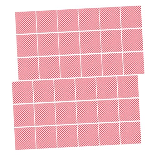 STOBAZA 200Sheets Checkered Grease Food Wrapping Paper Oil Mat for Fried Foods for Parties and Catering Events Convenient Food Blotting