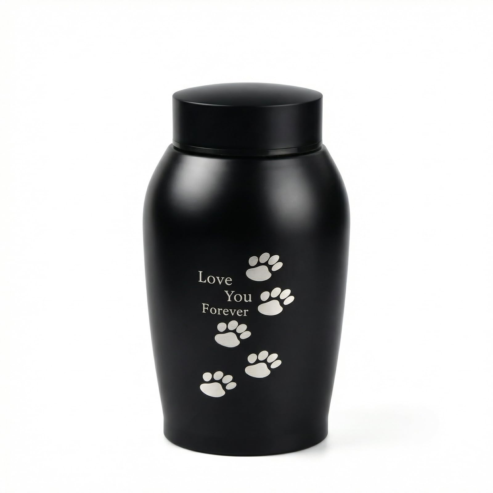 Amexo Urna para Mascotas de Acero Inoxidable portátil para Mascotas, urna para Mascotas, entierros para Perros, Gatos, urnas para el hogar, Adecuada para Perros, Gatos y Otros Animales pequeños (B)