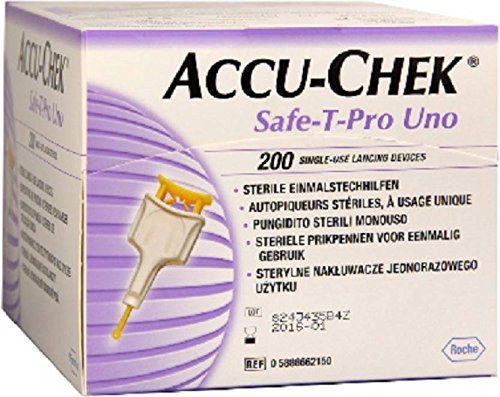 ACCU-CHEK Safe-T Pro Glucometer - Purple