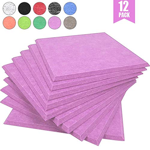 DEKIRU New Acoustic Panels, 12 Pieces 12 X 12 X 0.4 Inches Sound