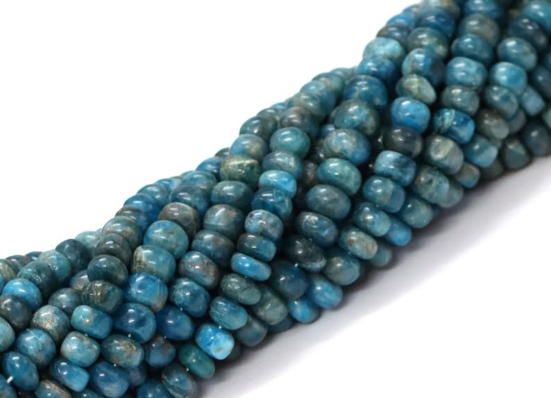 Perles rondes lisses apatite fluo naturelle 7mm 10mm fabrication bijoux