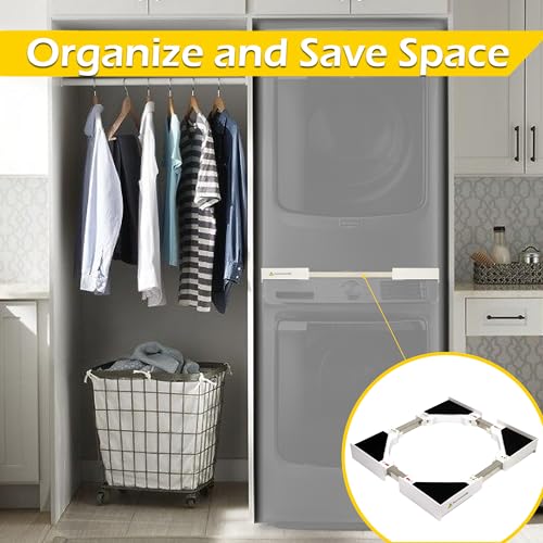 Image of MaxWorks Stacking Kit for Washer and Dryer, Universal Stacking Kit for Washing Machine and Dryer
