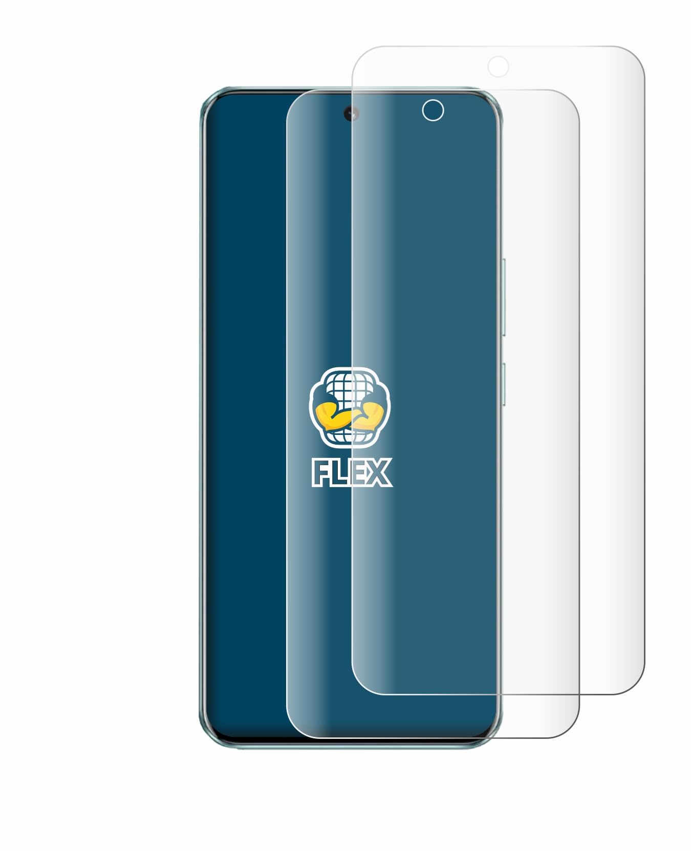 brotect 3D Curved Screen Protector compatible with Honor 90 (2 Pack) - Full Screen Coverage