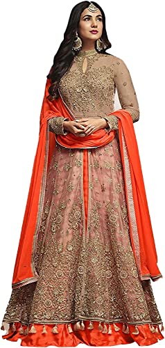 New Indian/Pakistani Eid Special Party/Ethnic wear Georgette Straight Ghagra Style Salwar for Womens