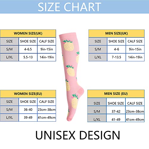 LEOSTEP Compression Socks for Men & Women (4Pair) Non-Slip Long Tube Stocking Ideal for Running,Travel,Flight - Image 2