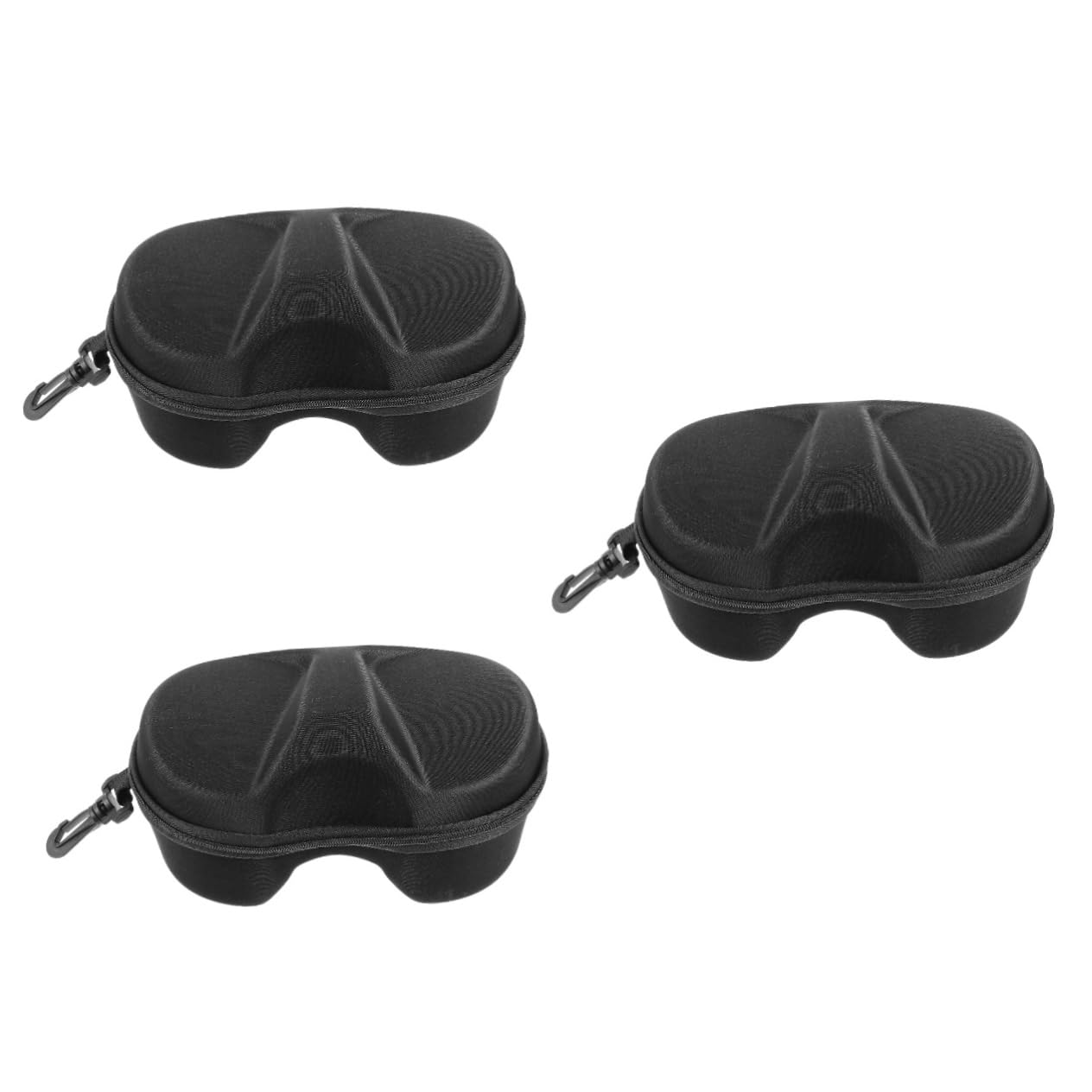 KOMBIUDA 3stücke Ski Goggles Aufbewahrungsbox Eva Schutzcase Für Skibrillen Praktische Box Mit Robustem Reißverschluss Und Starkem Haken Leicht Elastisch Und Schockabsorbierend Für