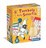 Clementoni - Tombola della Smorfia con Panariello, Gioco da Tavolo Natalizio con Cartelle Illustrate e Numeri in Legno, Tutta la Famiglia, 2-10 Giocatori, Made in Italy, Lingua Italiana, 81643
