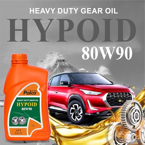 Image of PALCO Hypoid 80W90 Heavy Duty Gear Oil 1 Litre (Pack of 1), API GL-5 Gear Oil for Car and Commercial Vehicles, Manual Gearbox & Axles, High Load Protection & Smooth Shifting