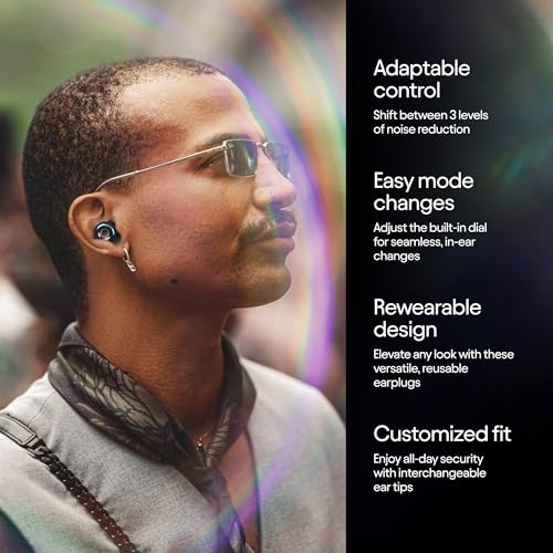 Image of Loop Switch 2 Adjustable Ear Plugs - 3 Noise Relief Modes for Ultimate Control | Flexible Noise Reduction Earplugs for Focus, Travel, Socializing, Festivals & More | 20-26 dB (SNR) Noise Reduction