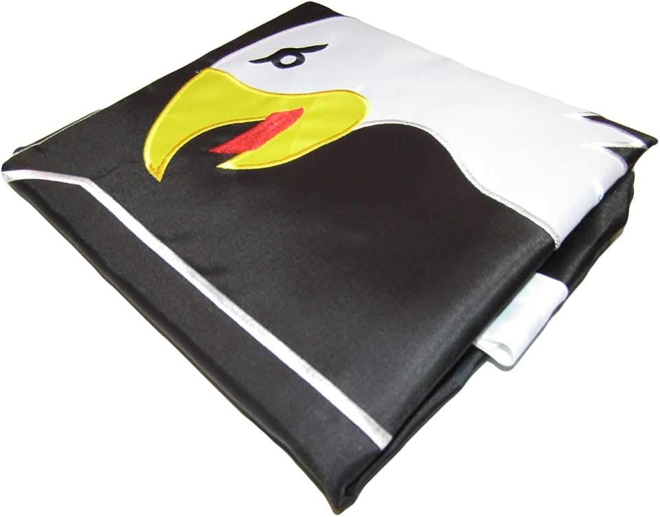 Trade Winds 101st Airborne Black 2x3 ft - Double Sided Embroidered, Double Nylon, Sewn Stripes, Heavy Duty Brass Grommets and UV Protection. Premium United States Military Flags 2'x 3'