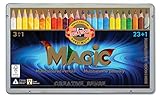Koh-I-Noor Magic Jumbo Buntstifte, dreieckig, mehrfarbig, 24 Stück