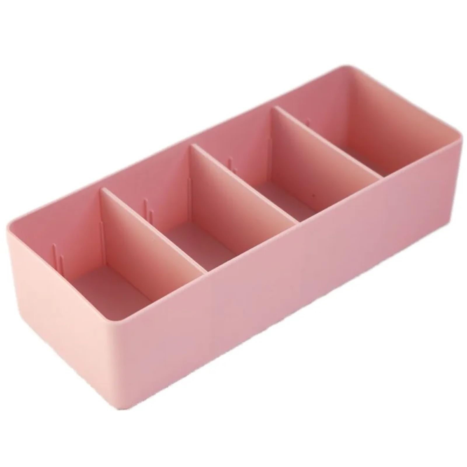 Scatola portaoggetti da scrivania in plastica 3 pezzi, multiuso, con divisori rimovibili, cassetti divisi, for riporre stoviglie Per Cassetti(Pink)