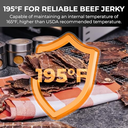 Image of Rosewill Food Dehydrator | Powerful 400W Rear Fan Even-Drying System | 8 Full-Size Stainless Steel Trays | 95-195 Temperature Control, 48H Timer, Keep Warm + Auto Shutoff | Jerky, Herbs, Meat