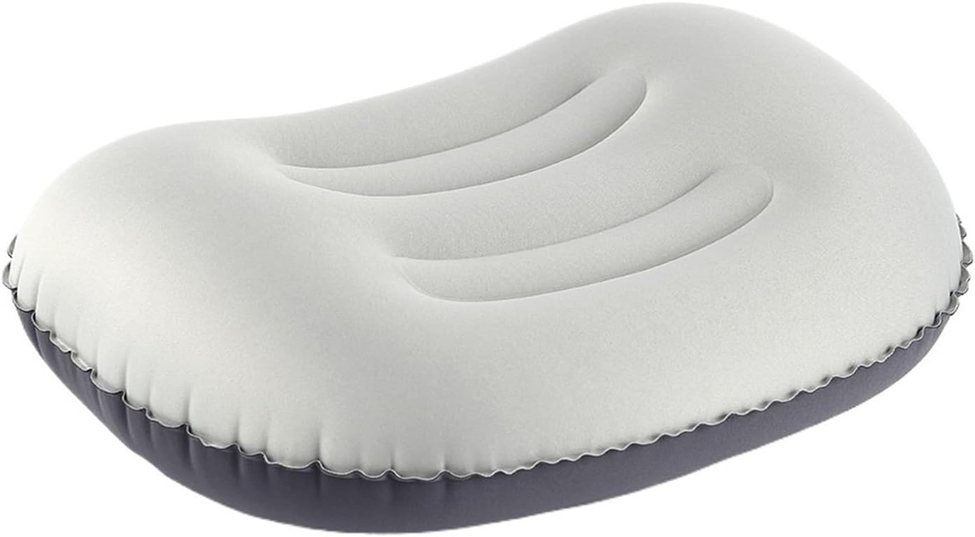 Travel Pillow with Ultralight Inflatable for Neck Lumbar Support Upgrade Backpacking(Gray) - Image 1 of 7