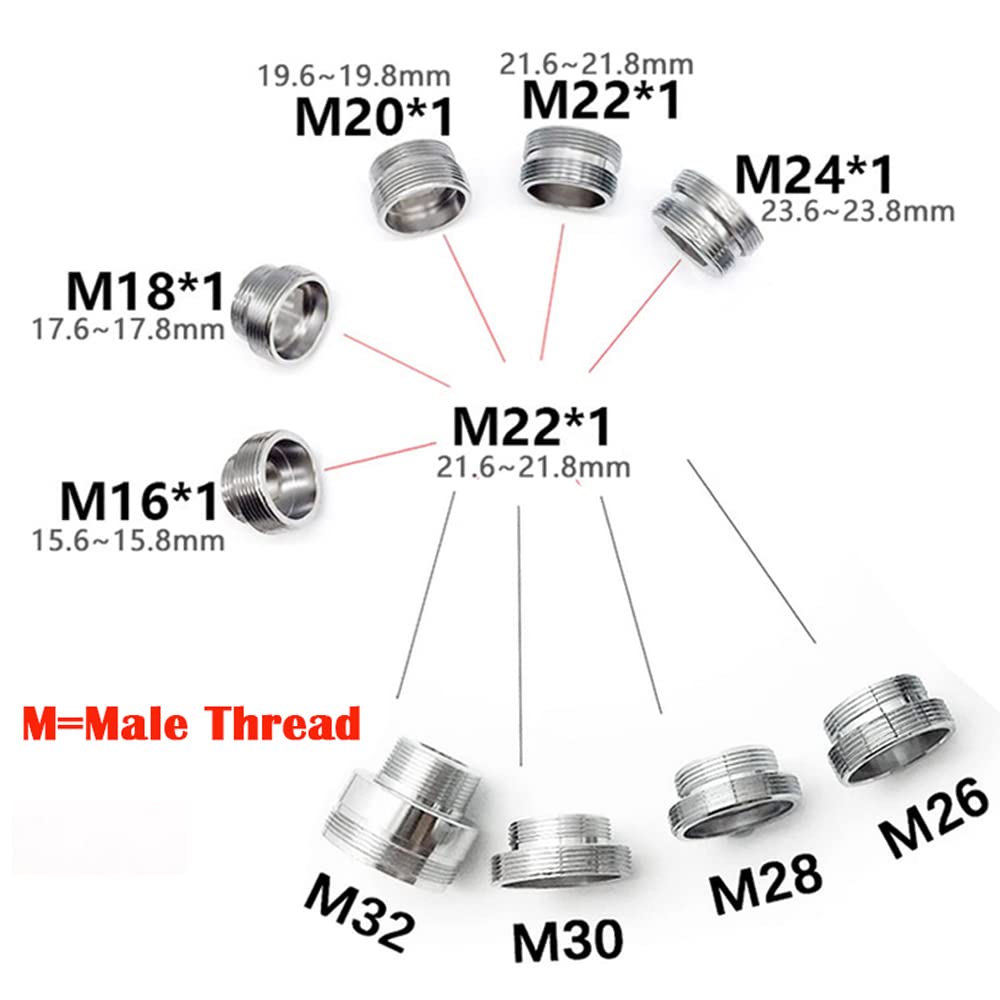 Adaptateur D'aérateur De Robinet En Messing - 26 Mm à 22