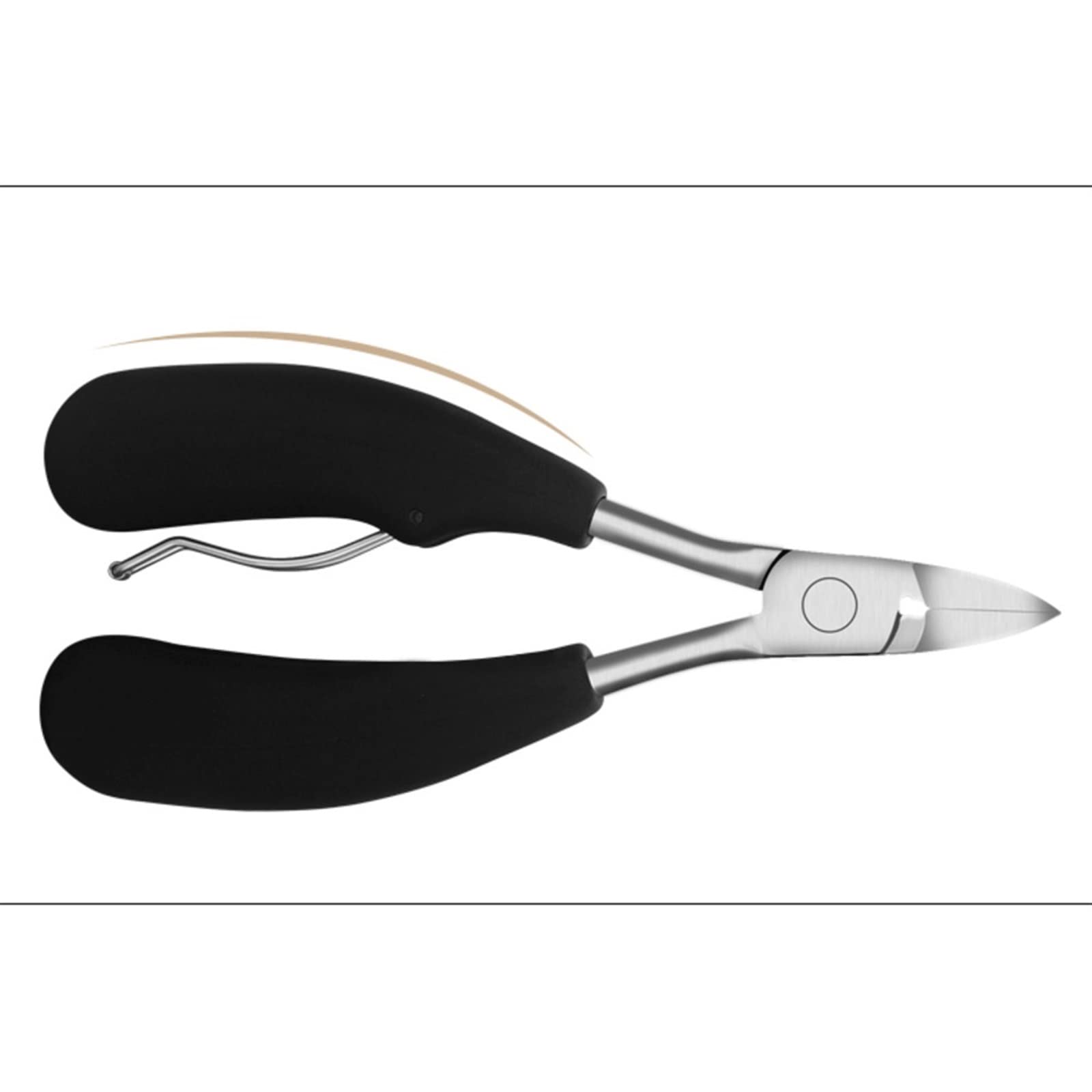 Nagelknipser, Nagelknipser aus Edelstahl, Nagelknipser mit großer Öffnung, Nagelknipser for abgestorbene Haut, Nagelknipser