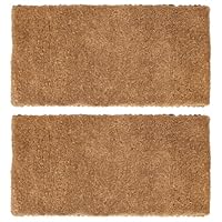 Nicola Spring Premium Handmade Coir Door Mats - 60cm x 40cm - 2x