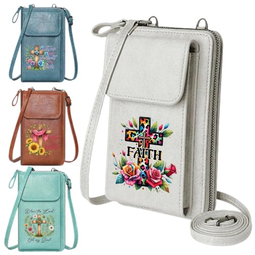 Image of KUKOO Small Crossbody Bags for Women PU Leather Cell Phone Purse Wallet with Credit Card Slots
