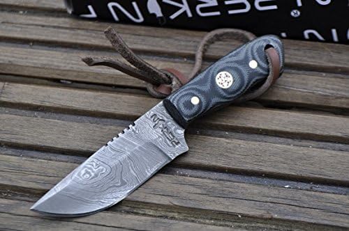 PerkinDamascus Steel Knife Small Bushcraft Knife