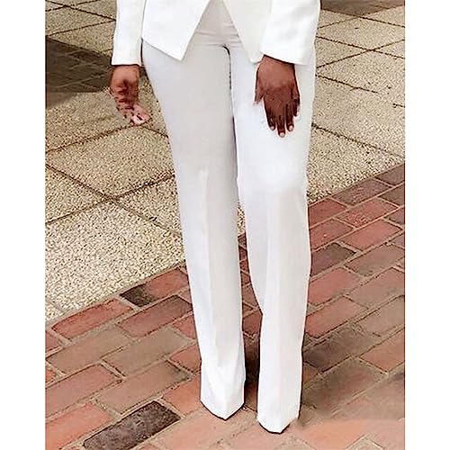 Women Double Button Blazer & Pants Suit Set 2 Piece Sets Womens Outfits Blazer Set3