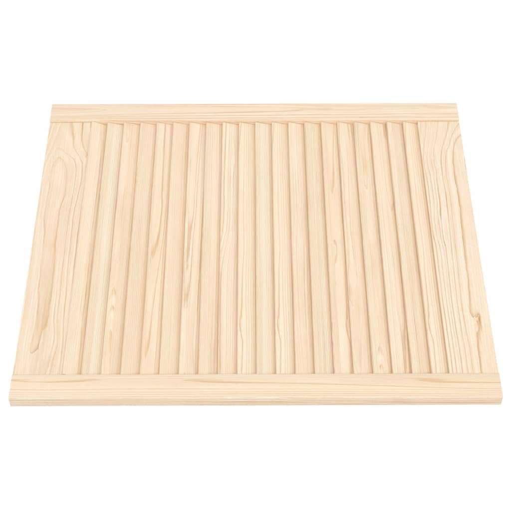 Genérico Puertas de Armario de Lamas 4 uds Madera de Pino 69x59,4 cm,Bricolaje,Accesorios de Bricolaje,Ferretería para armarios,Puertas de armarios,151132