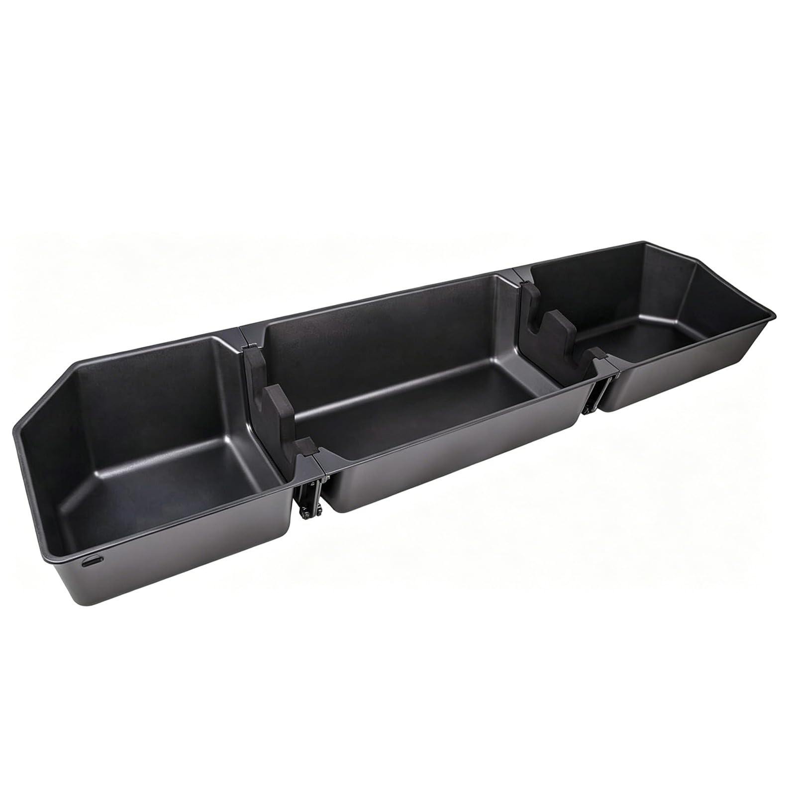 Kaeltsyn Multi Compartment Under Seat Storage Solution for F350 F450 F550 Trucks Heavy Duty ABS Seat Storage Container