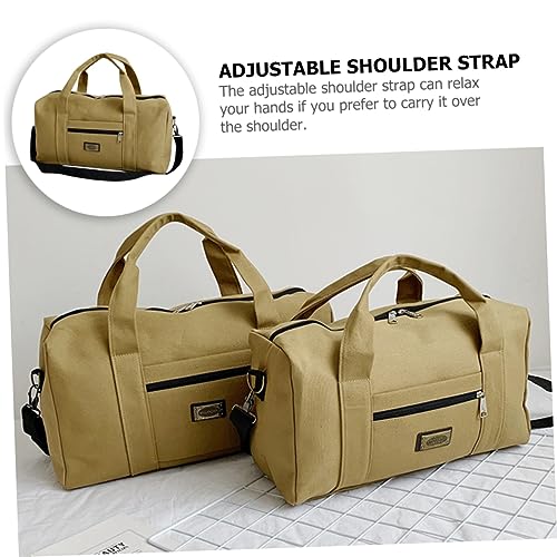 Large Capacity Travel Bag Waterproof Canvas Gym Bag for Men Multifunctional Luggage Tote for Sports Fitness and Outdoor Activities3