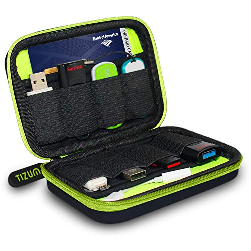 Image of tizum Hard EVA 8 x USB Flash Drives Carrying Case, Black & External Hard Drive Case for 2.5-Inch Hard Drive, Premium Edition, HDD Case (Black)