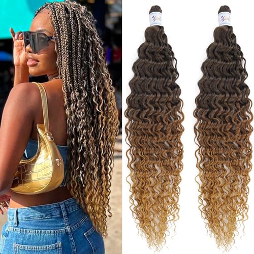 1b/30/27 Boho Curly Wavy Braiding Hair Pre...