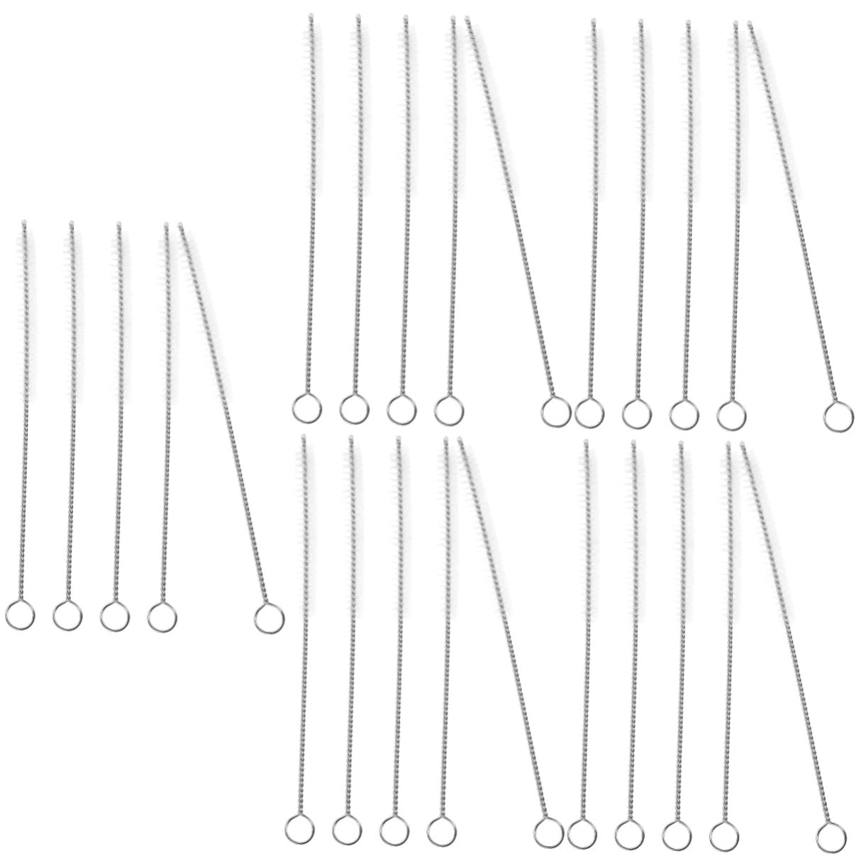 Gatuida 25 STK Reinigungsbürste Für Brennschneidrohre Schrubben Weiß Nylon Sauber