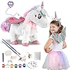 Unicorns gifts for girls unicorn toys for 3 year old girls and up multifunction remote control unicorn costumes for…