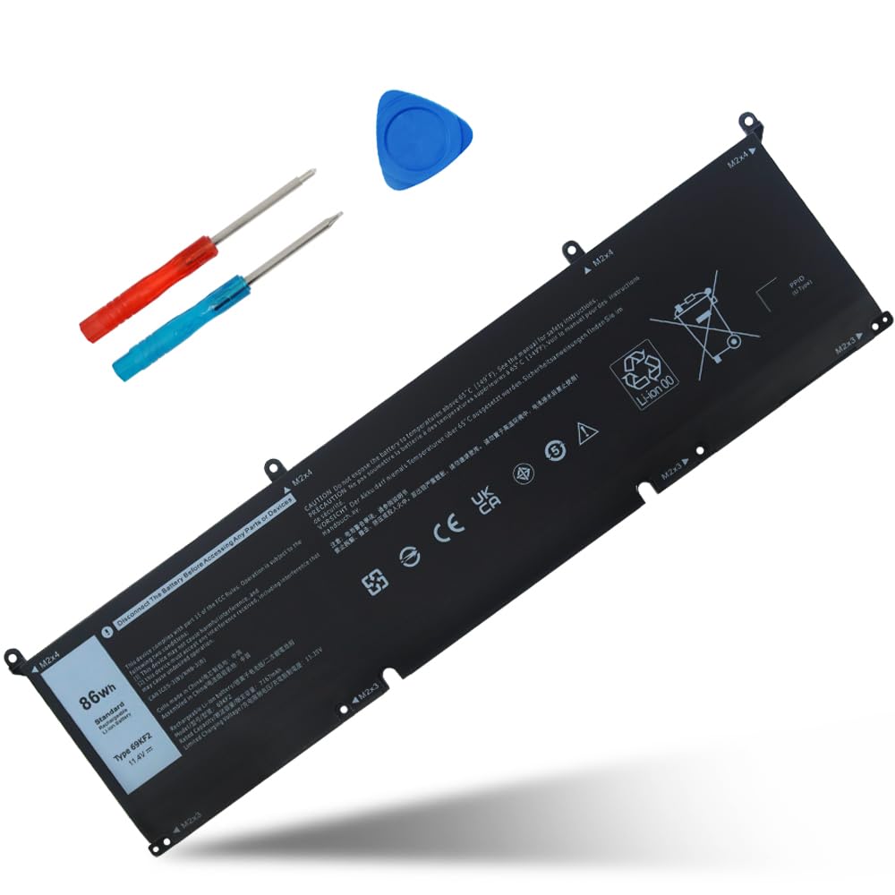 86WH 69KF2 Battery Compatible with Dell Alienware M15 R3 R4 R5 R6