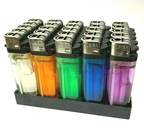 25 Lighters Disposable Assorted Colors