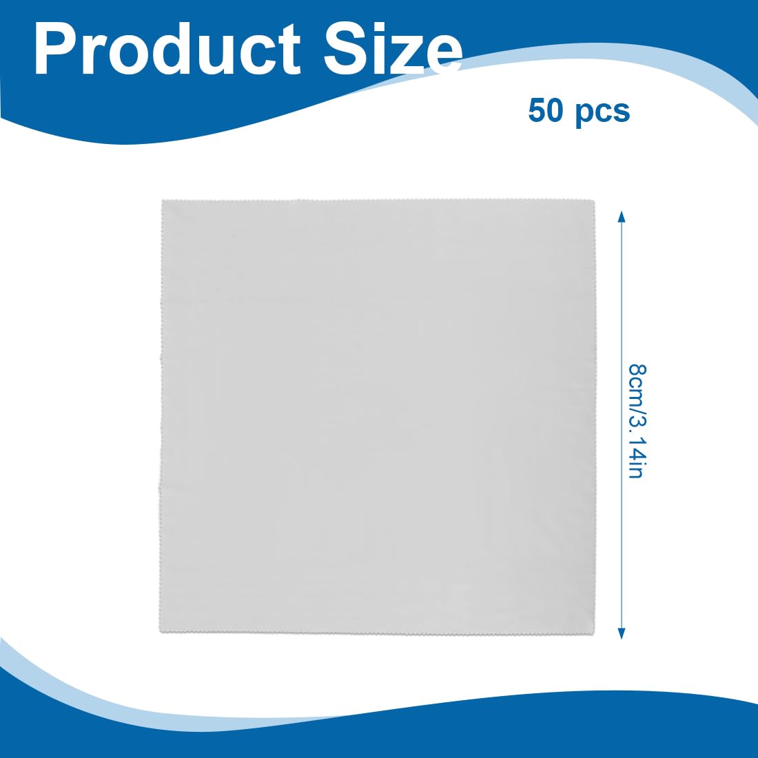 50 adatti Panni per pulire in Microfibra per pulire Occhiali, Lenti, Telecamere, iPad, iPhone, Tablet, Cellulari, Schermi LCD, Oggetti in Argento ed altre delicate