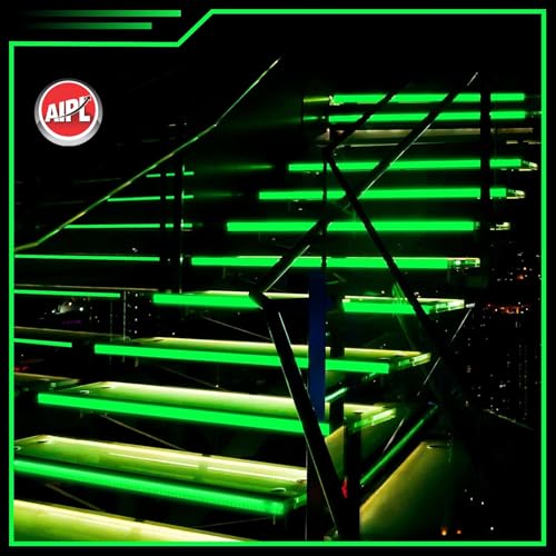 Image of AIPL Glow in The Dark Tape, 50MM x 6.56 Feet, Bright Green Luminous Safety Tape for Night Decoration, Stage Marking, Stair Visibility, Emergency Path, Exit Signs
