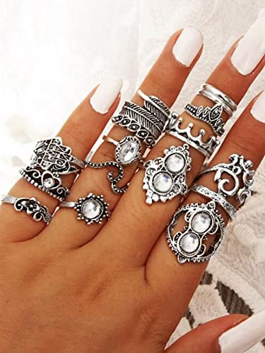 Astonish Oxidised Rings Set of 3