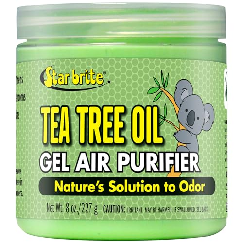 STAR BRITE Australian Tea Tree Oil Gel Air Purifier Tub - Odor Eliminator for Boats, RVs, Autos, Bathrooms & Offices