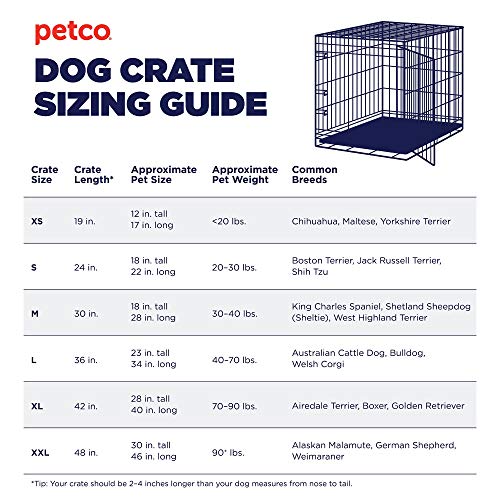 Petco Brand Animaze 2Door Folding Dog Crate, 42.8″ L x 28.7″ W x 30.