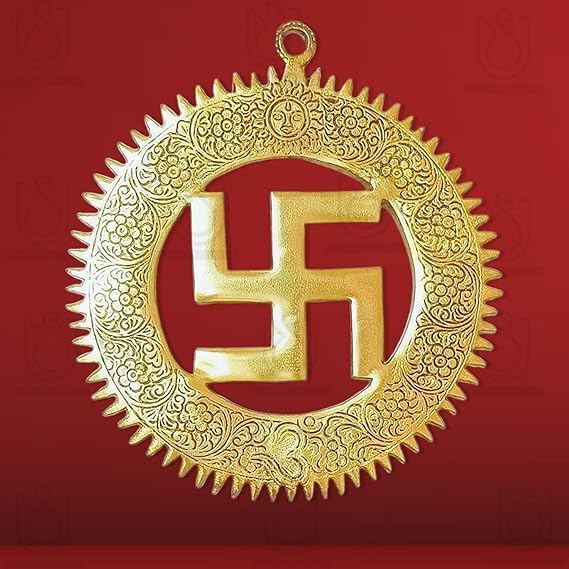 Craft villa Swastik Wall Hanging in Vastu Circle | Swastik for Entrance | Wall Hanging swastik for goodluck,Fenghsui,for Protection | Brass Gold (19.05 x 3 x 20 cm, Pure Metal Gold) (B0CZF2NHM8) Amazon Price History, Amazon Price Tracker