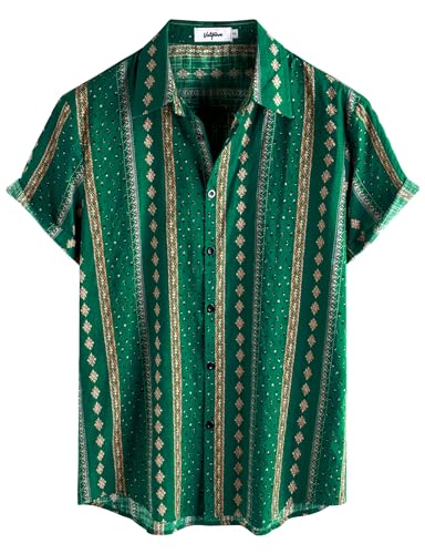 Image of VATPAVE Mens Casual Hawaiian Floral Shirts Short Sleeve Button Down Tropical Shirts Beach Summer Shirts