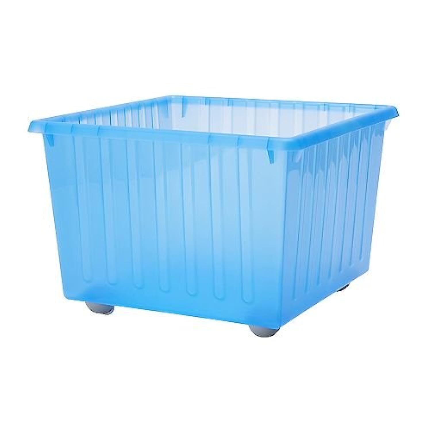 Ikea 2 packs Storage crate with casters, blue