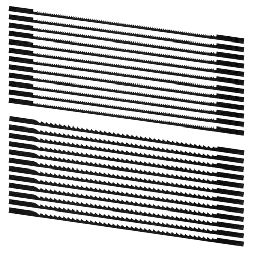 Scroll Saw Blades 5 Inch Plain End Scroll Saw Blade Scroll-Saw Blades for Wood 24 Pack (28TPI, 10TPI)